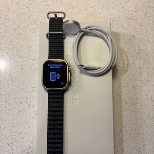 Apple Watch Ultra with ocean band